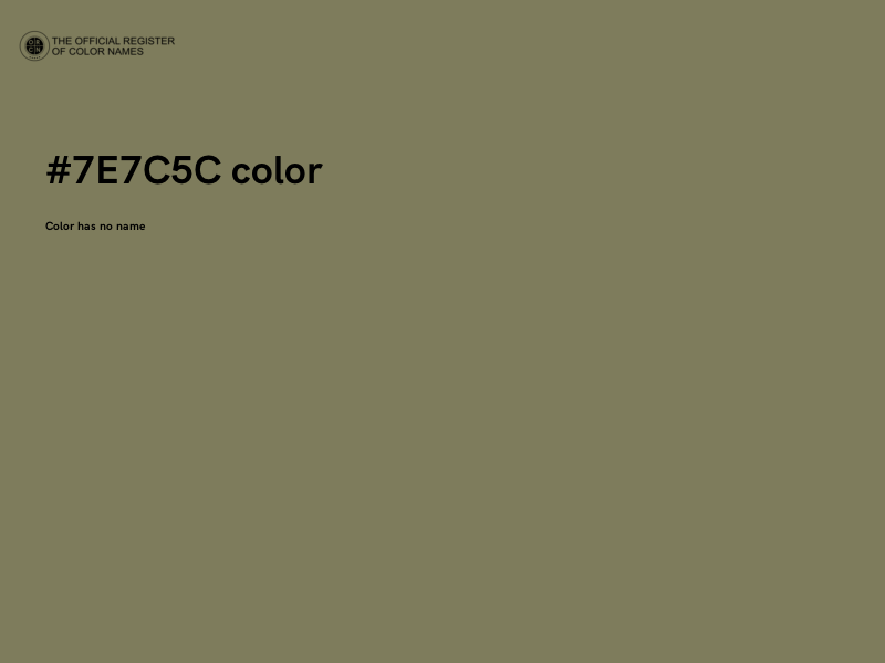 #7E7C5C color image