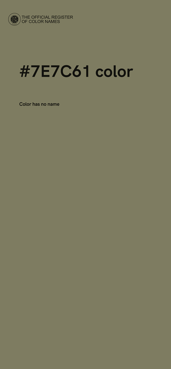 #7E7C61 color image