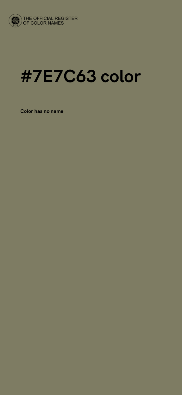 #7E7C63 color image