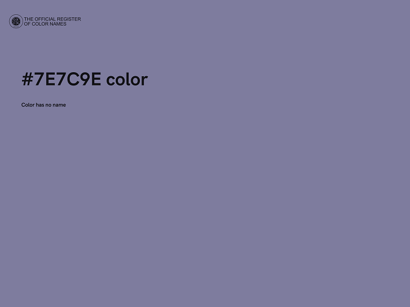 #7E7C9E color image