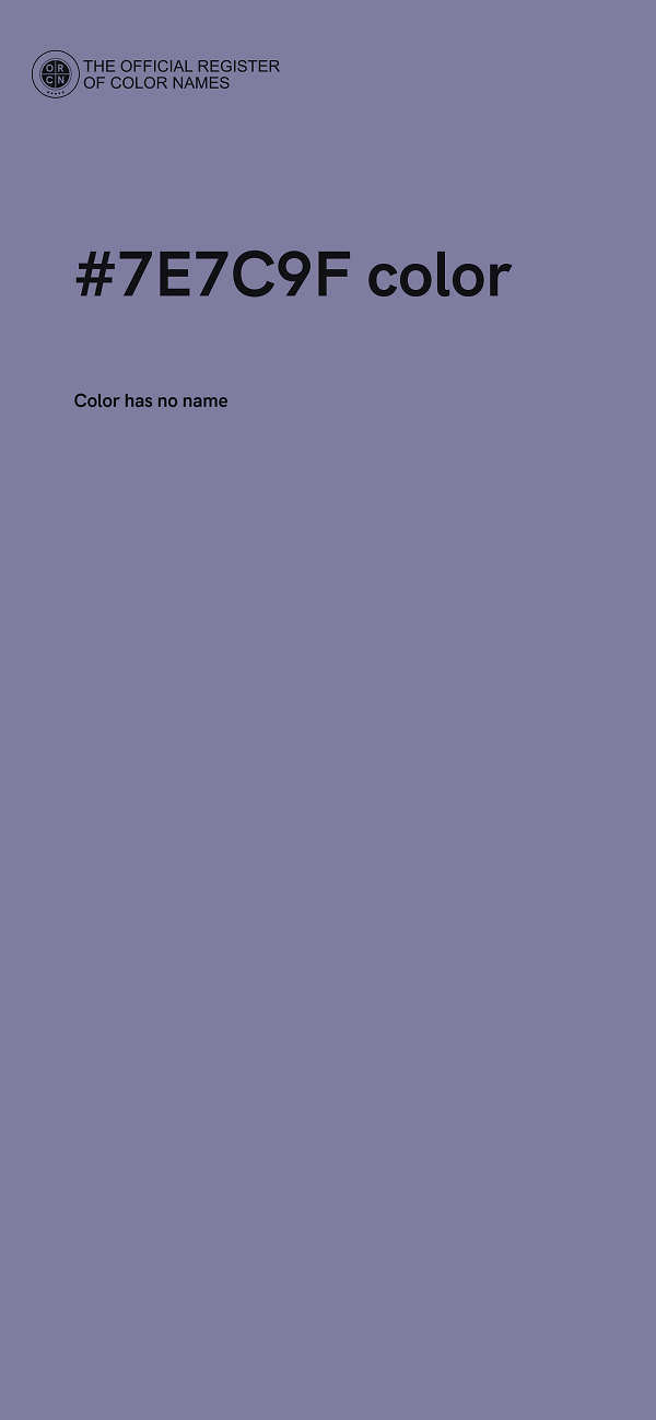 #7E7C9F color image