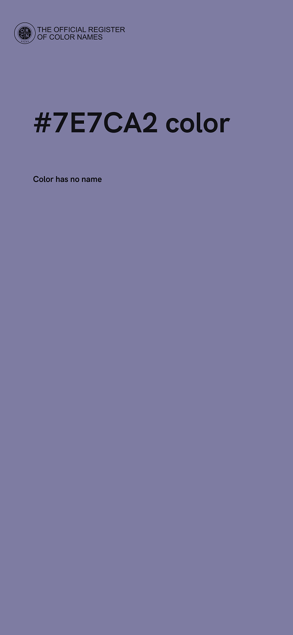 #7E7CA2 color image