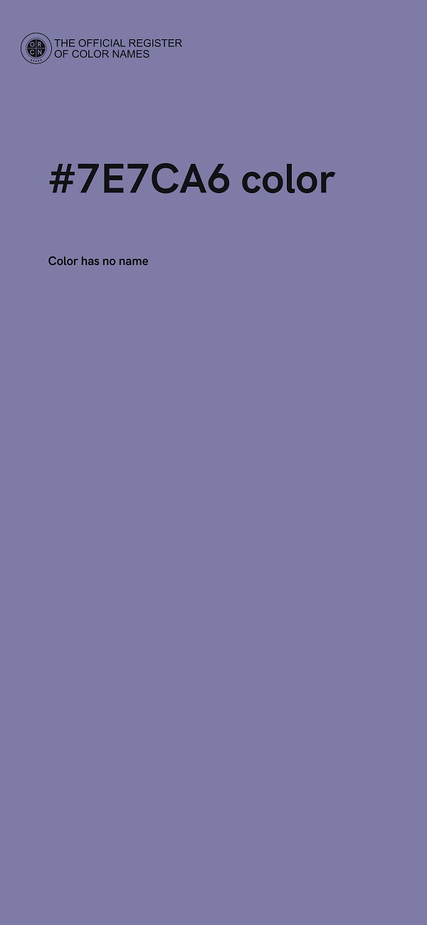 #7E7CA6 color image