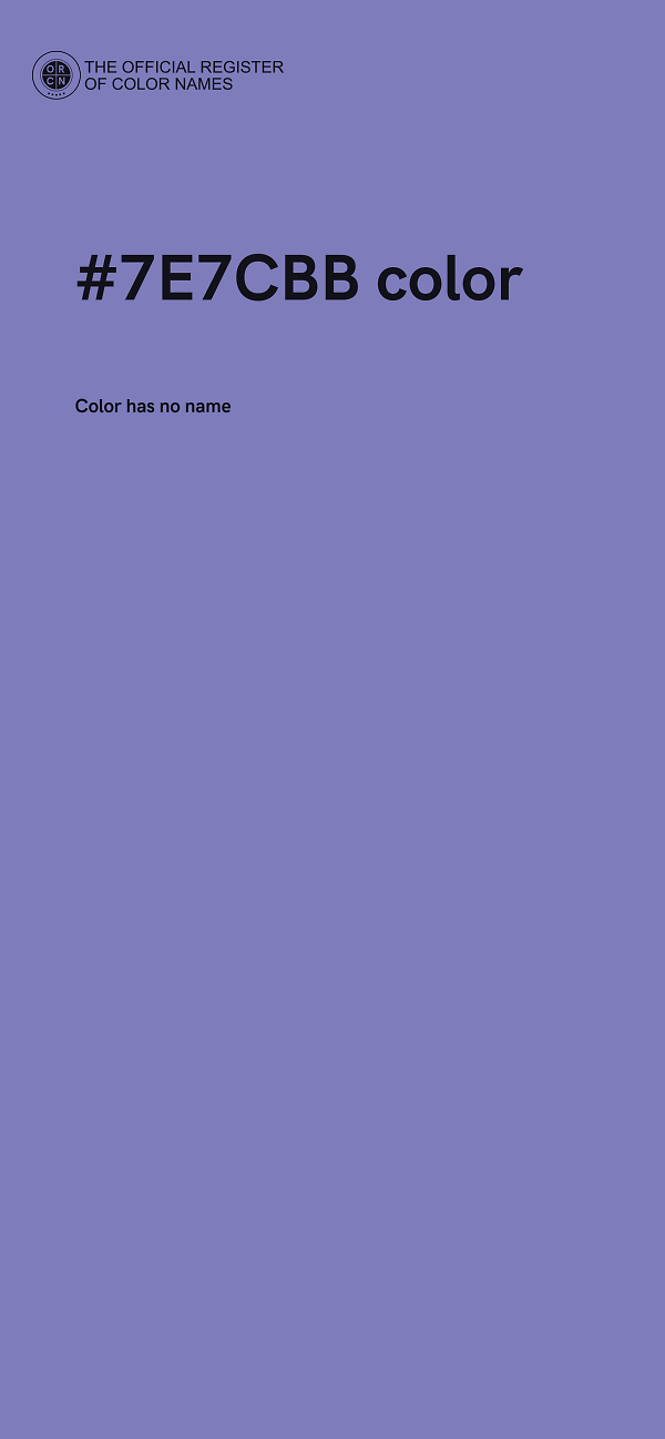 #7E7CBB color image