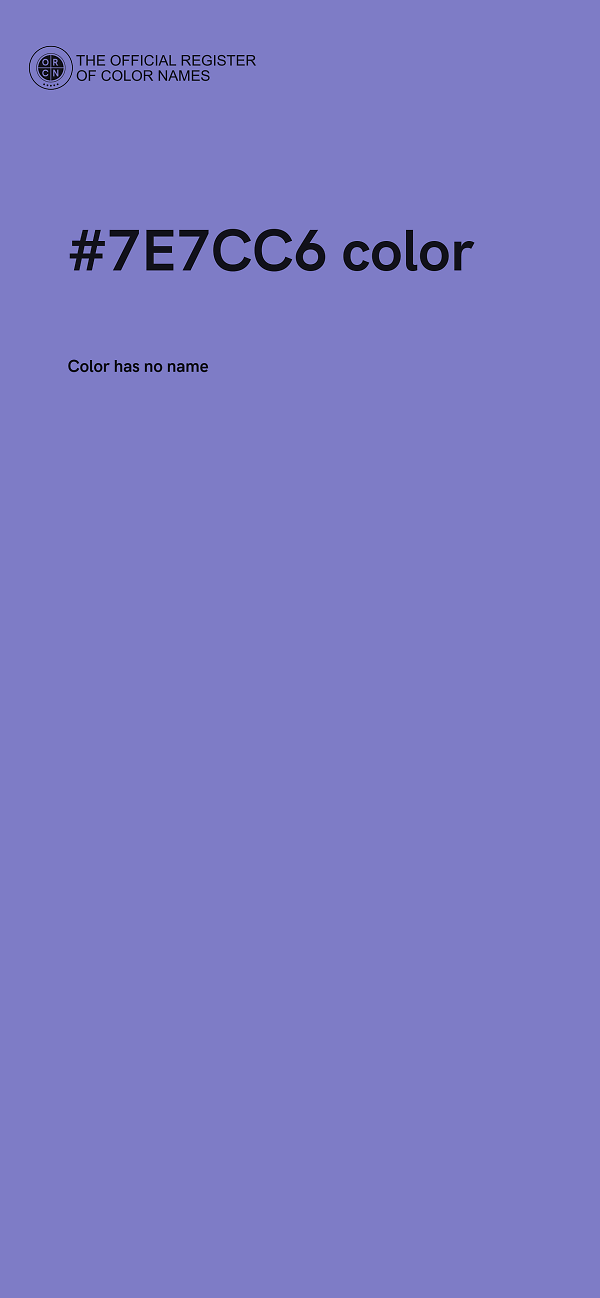 #7E7CC6 color image
