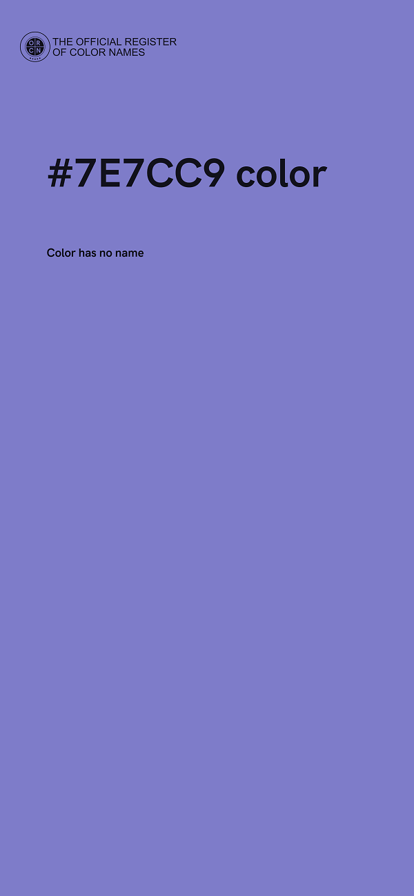 #7E7CC9 color image