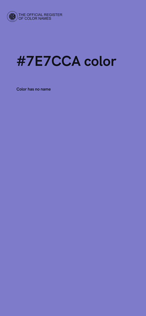 #7E7CCA color image