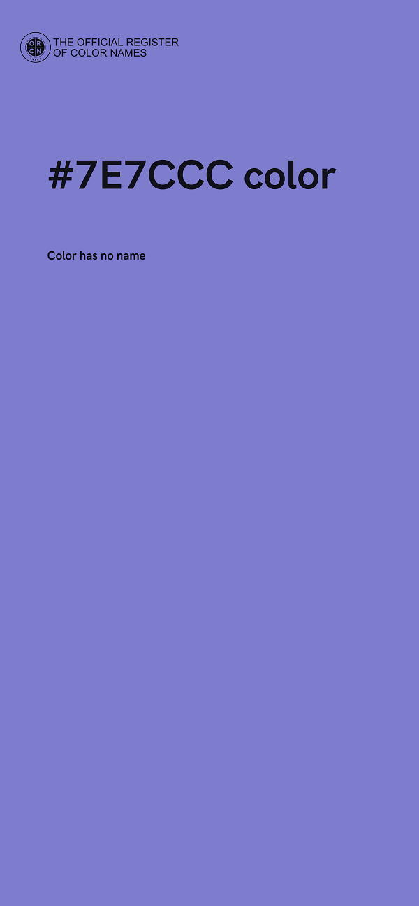 #7E7CCC color image