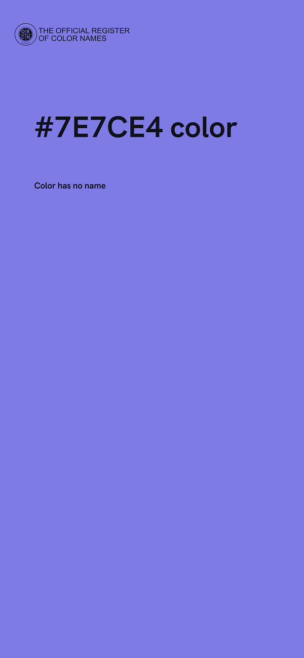 #7E7CE4 color image