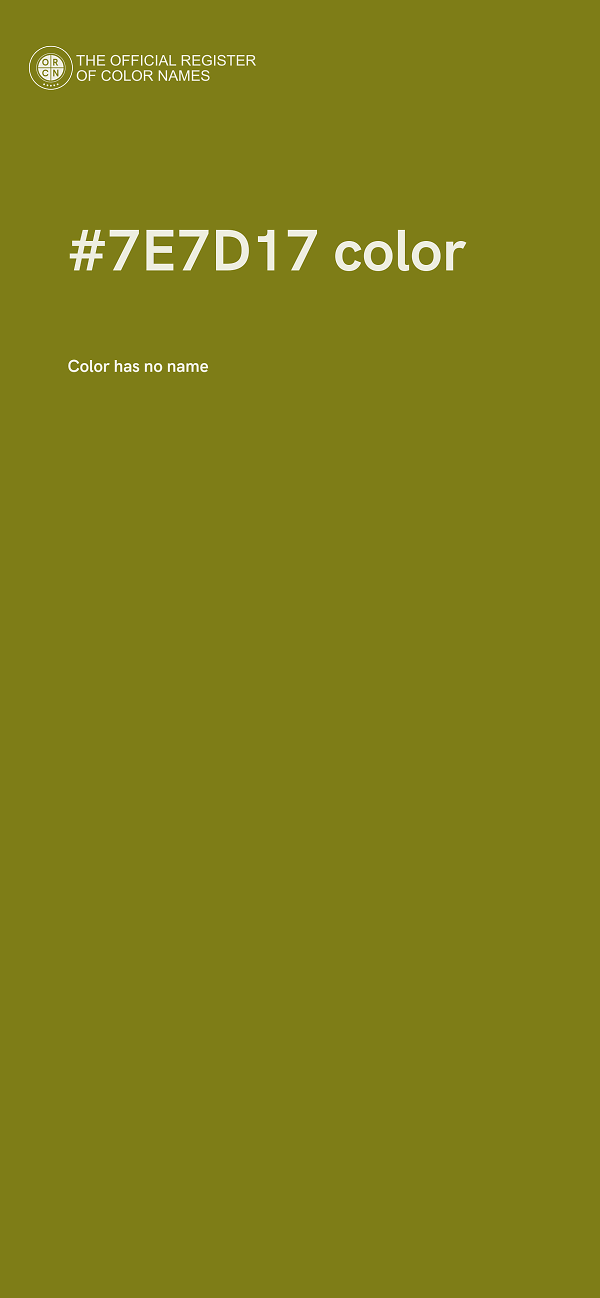 #7E7D17 color image