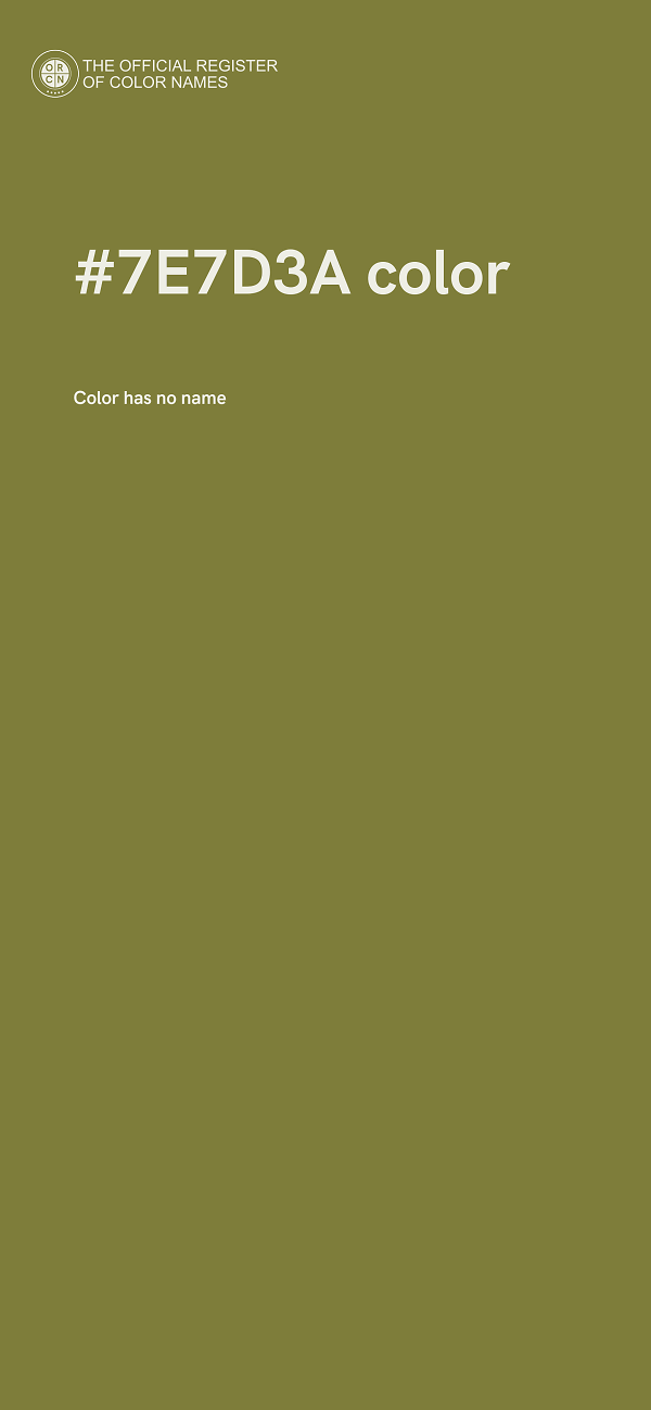 #7E7D3A color image