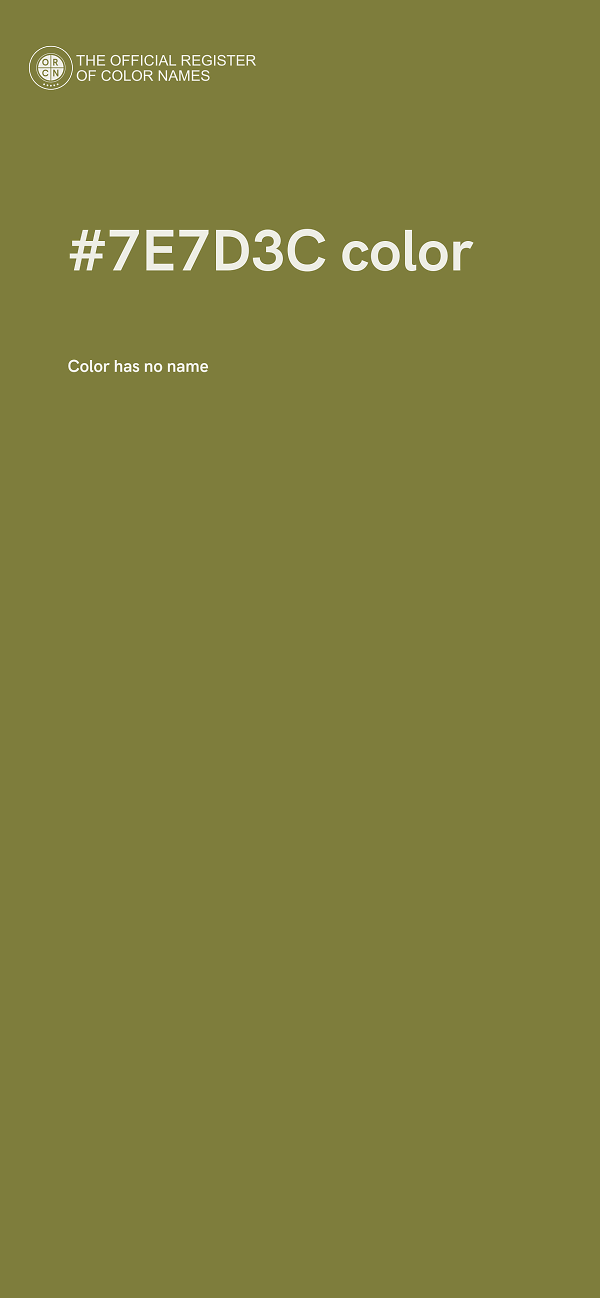#7E7D3C color image