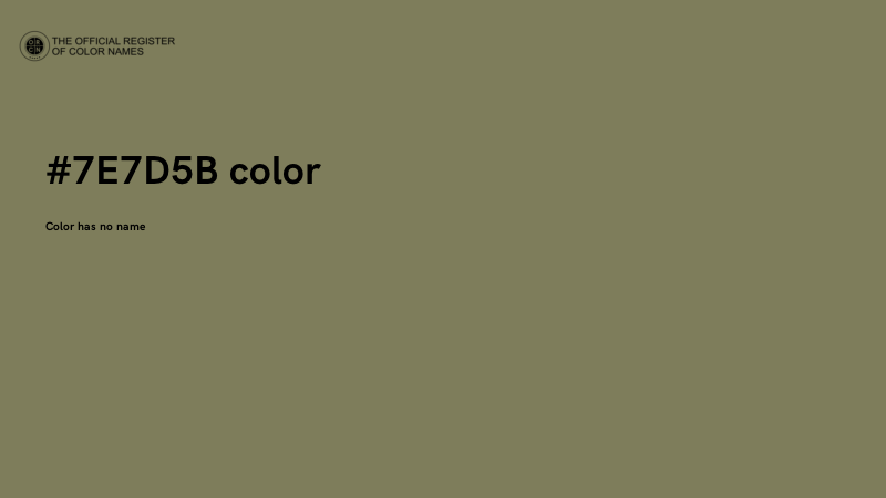 #7E7D5B color image