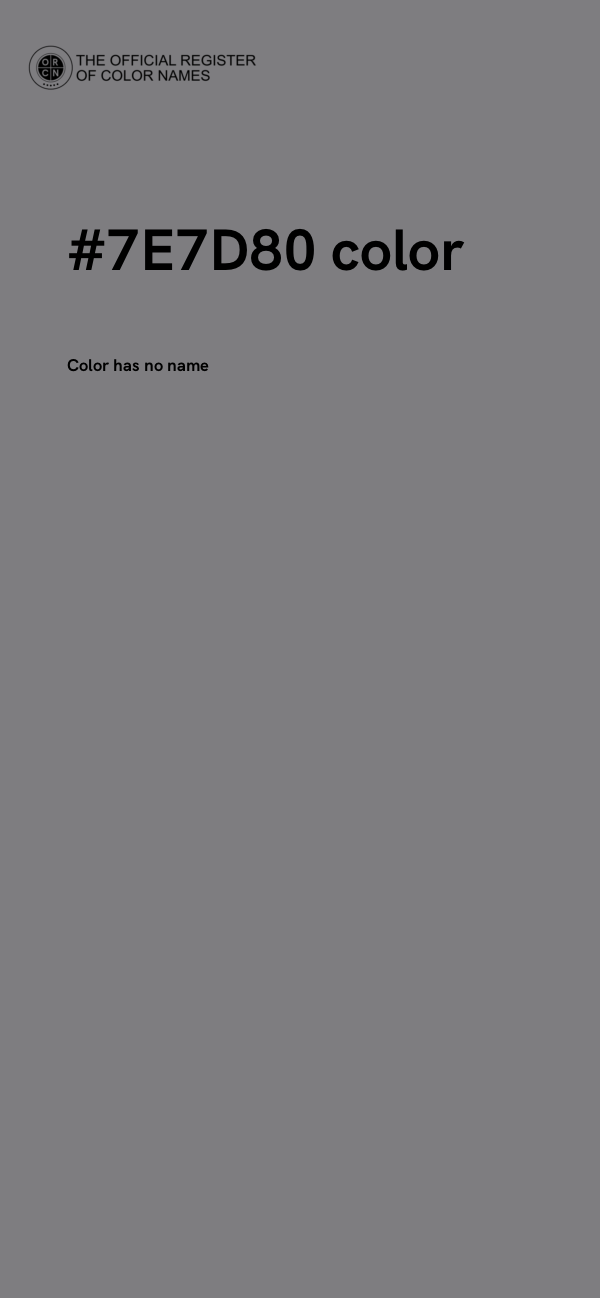 #7E7D80 color image