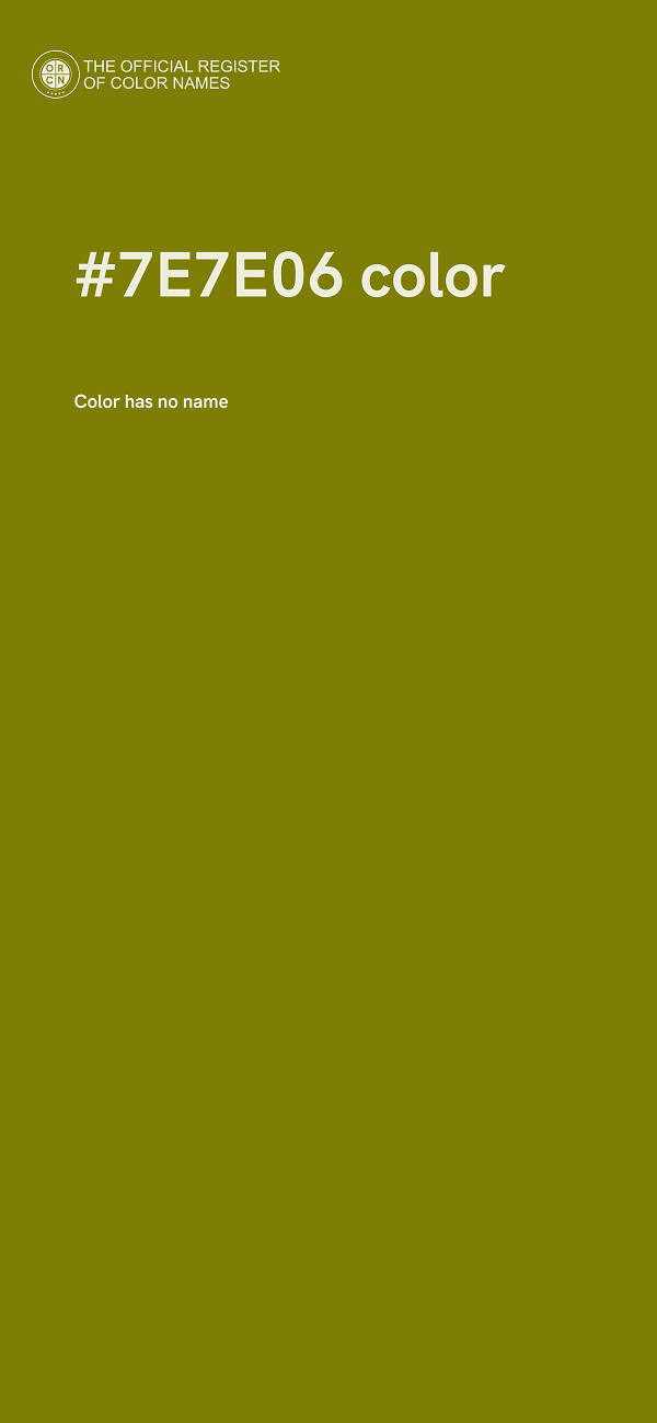 #7E7E06 color image