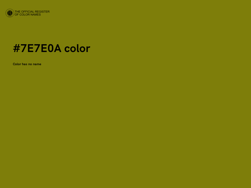 #7E7E0A color image