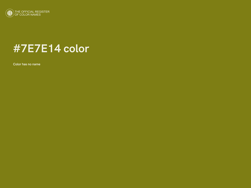 #7E7E14 color image