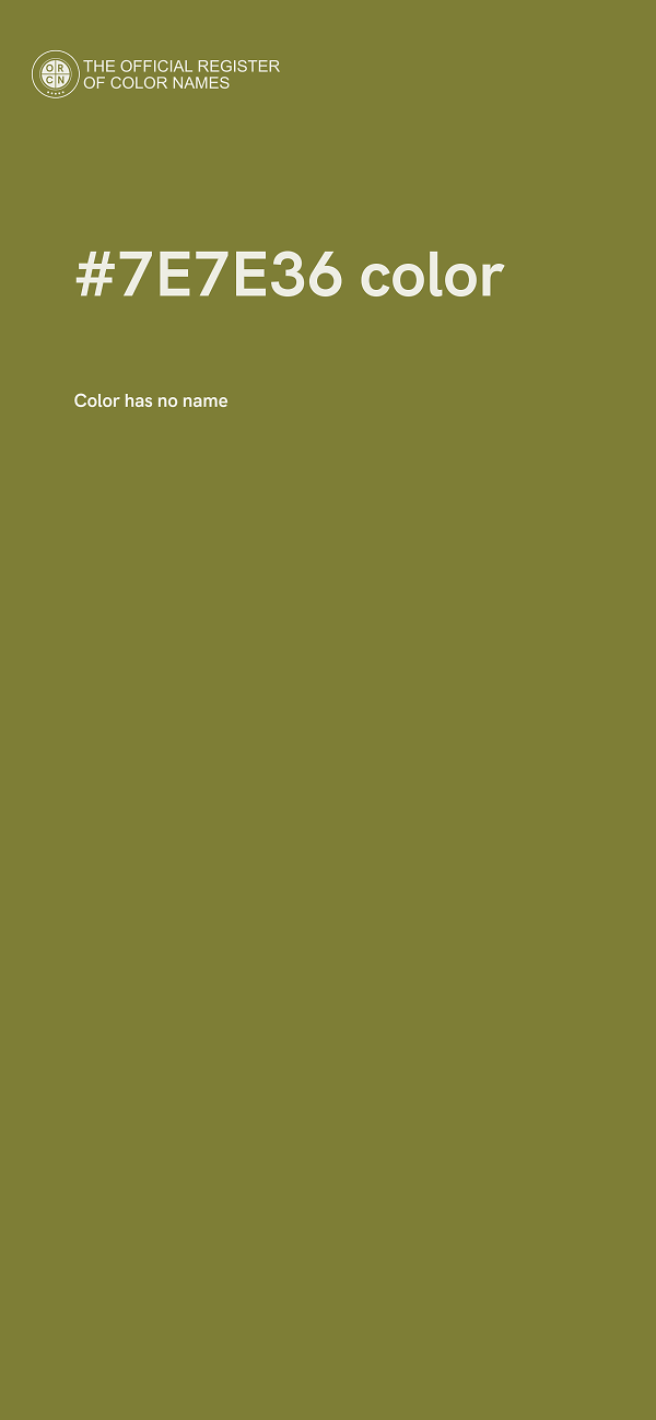 #7E7E36 color image