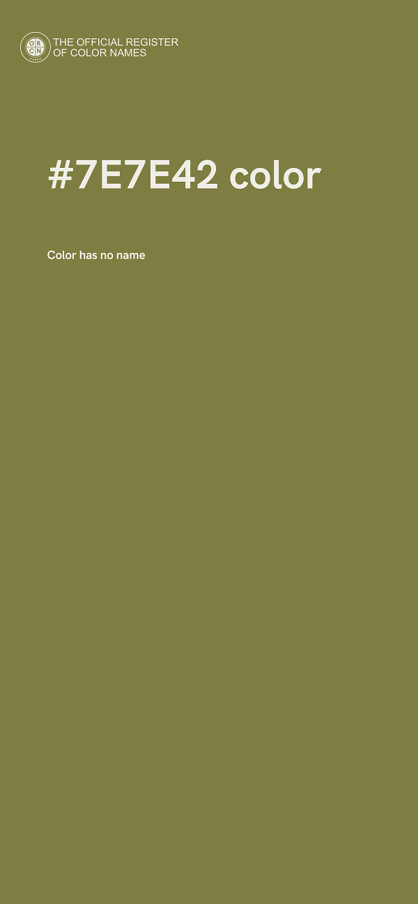 #7E7E42 color image