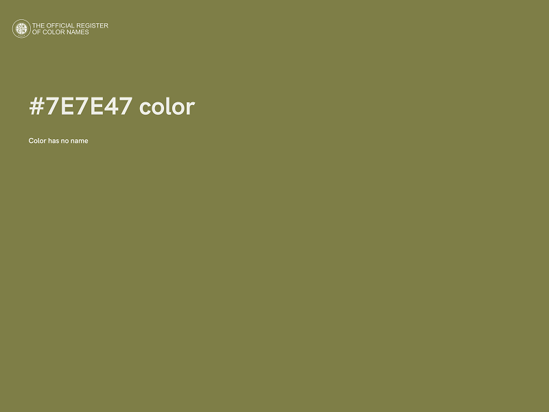 #7E7E47 color image