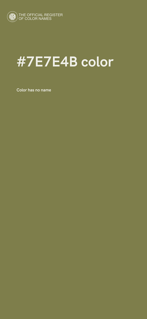 #7E7E4B color image