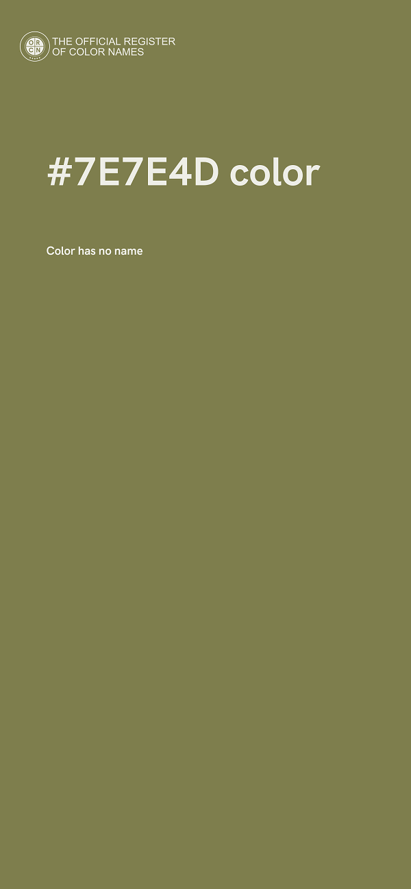 #7E7E4D color image