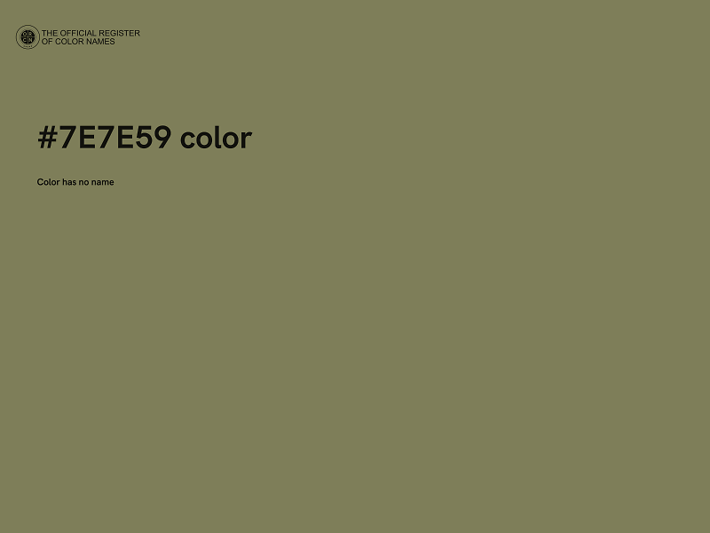 #7E7E59 color image