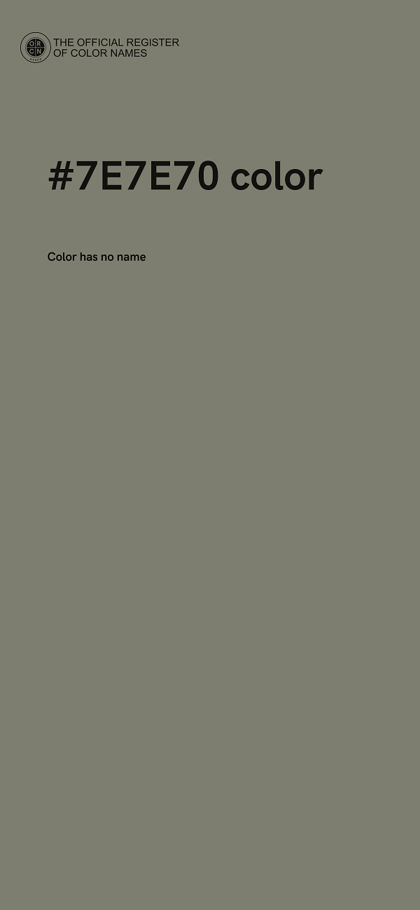 #7E7E70 color image