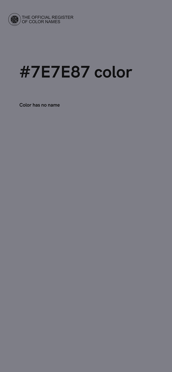 #7E7E87 color image