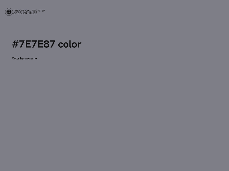 #7E7E87 color image