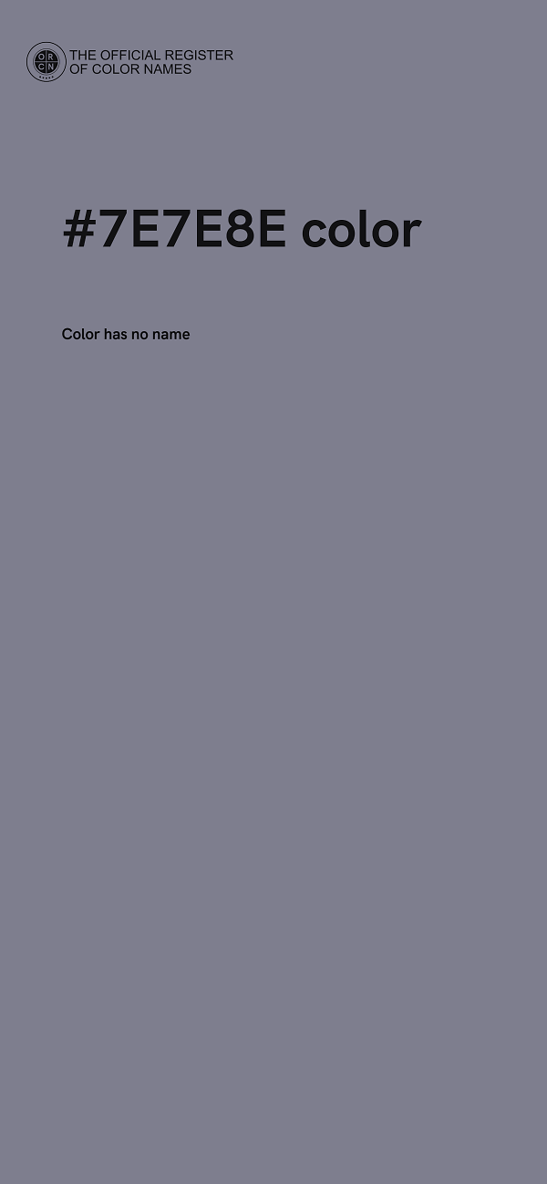 #7E7E8E color image