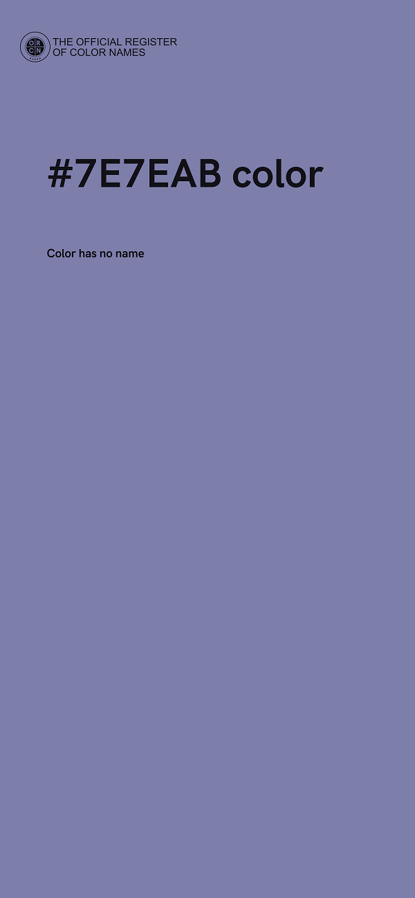 #7E7EAB color image