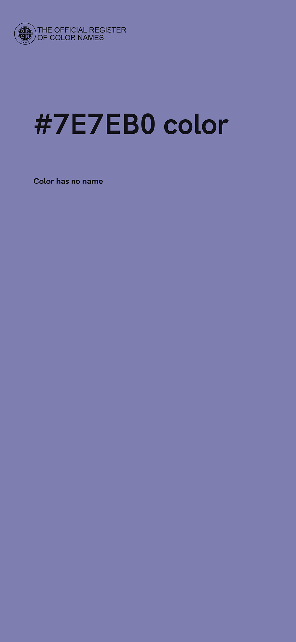 #7E7EB0 color image