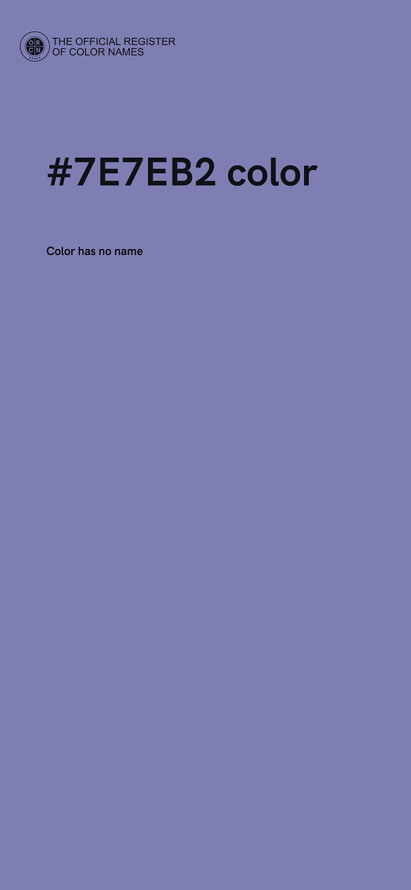 #7E7EB2 color image