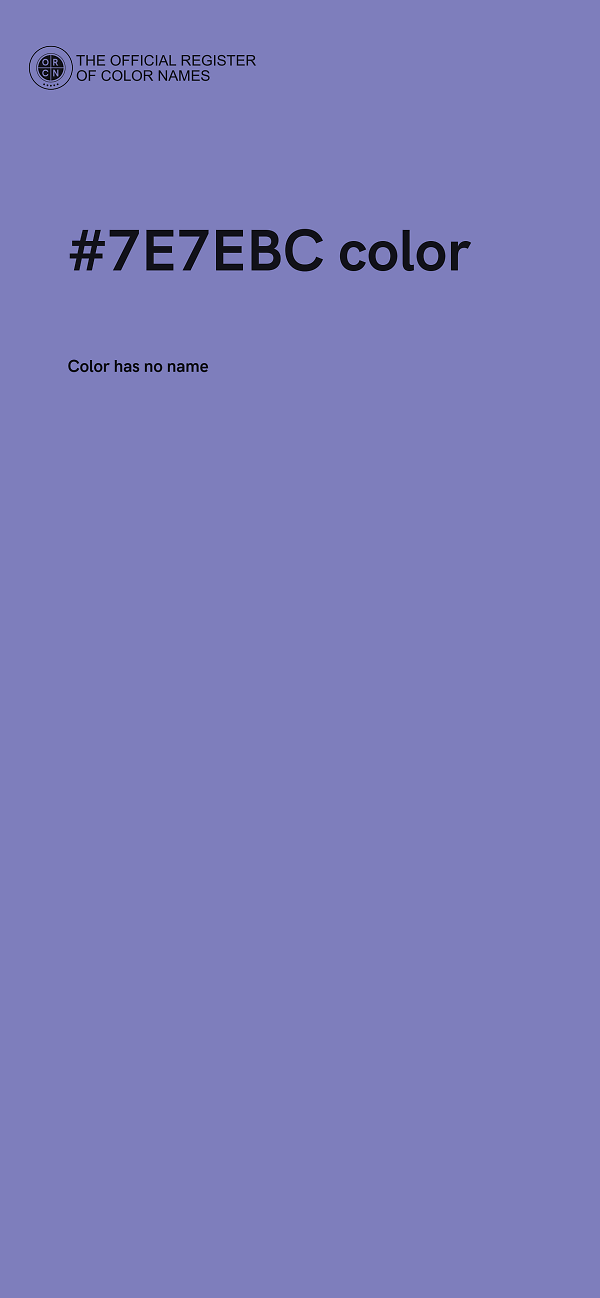 #7E7EBC color image