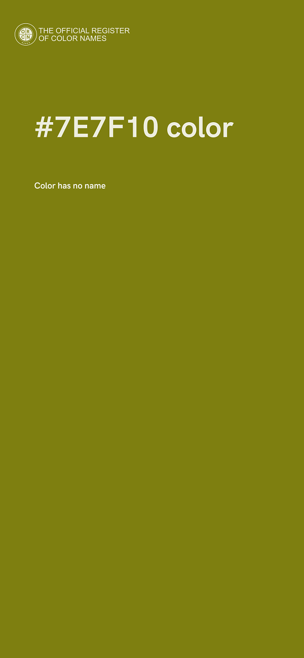 #7E7F10 color image