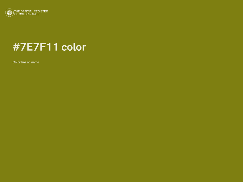 #7E7F11 color image