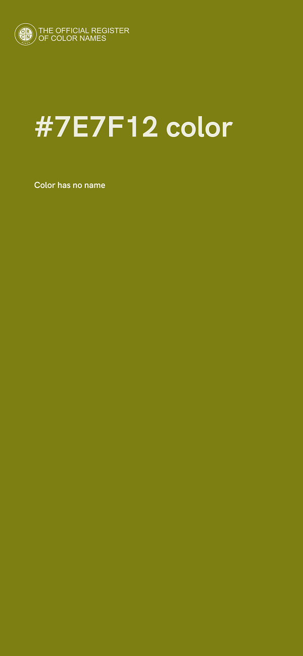 #7E7F12 color image