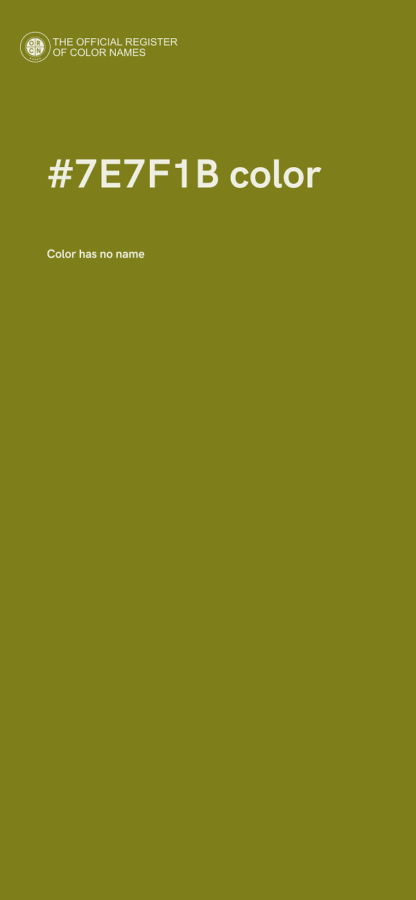 #7E7F1B color image