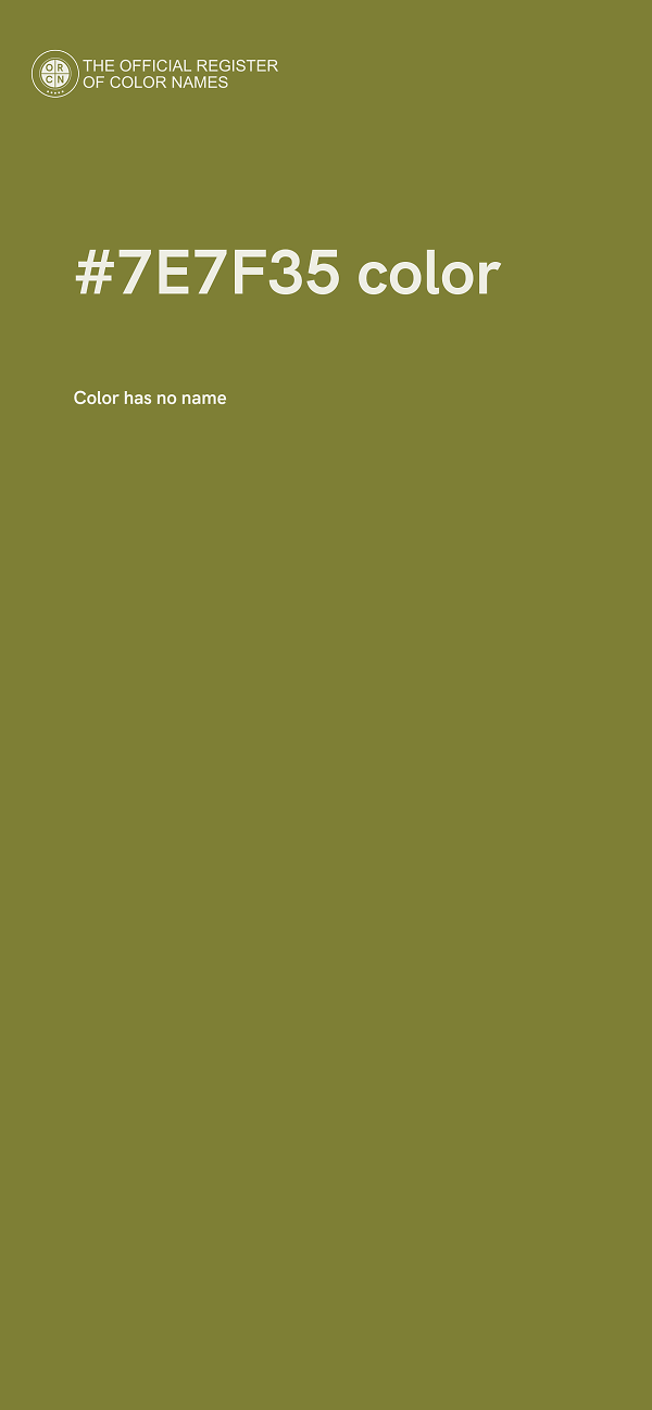 #7E7F35 color image