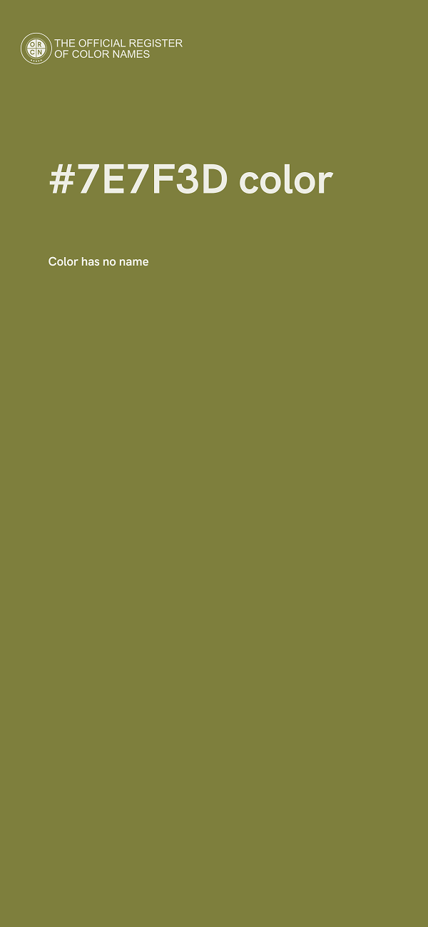 #7E7F3D color image