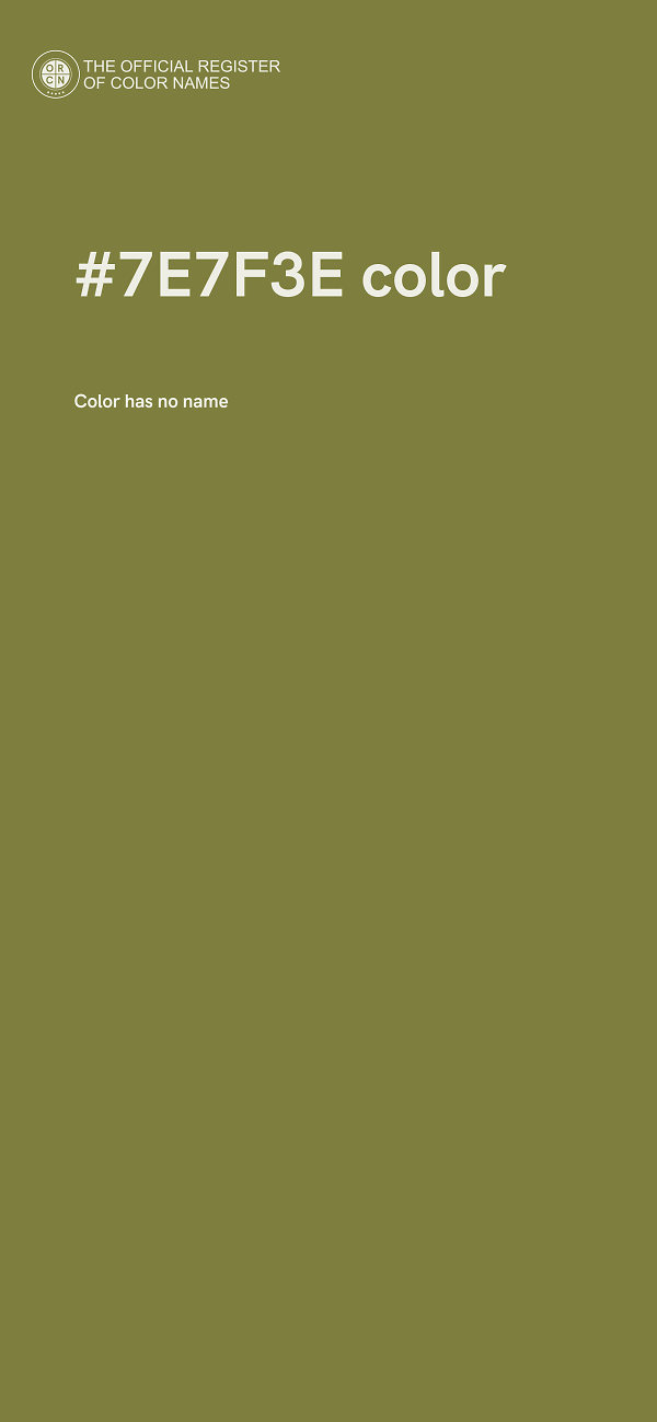 #7E7F3E color image
