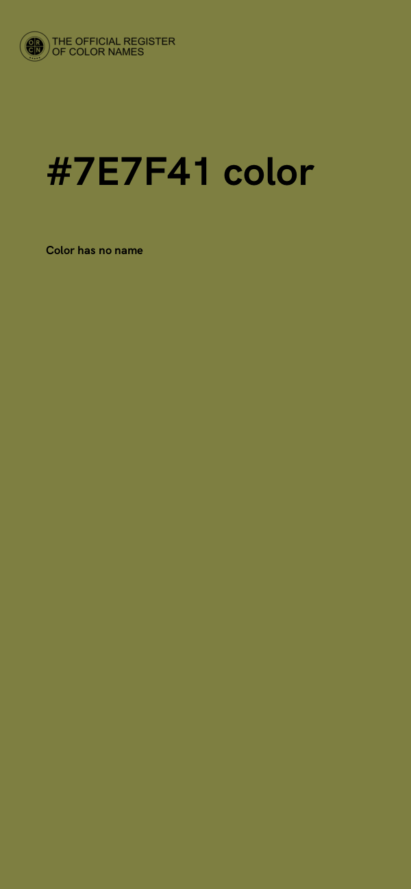 #7E7F41 color image