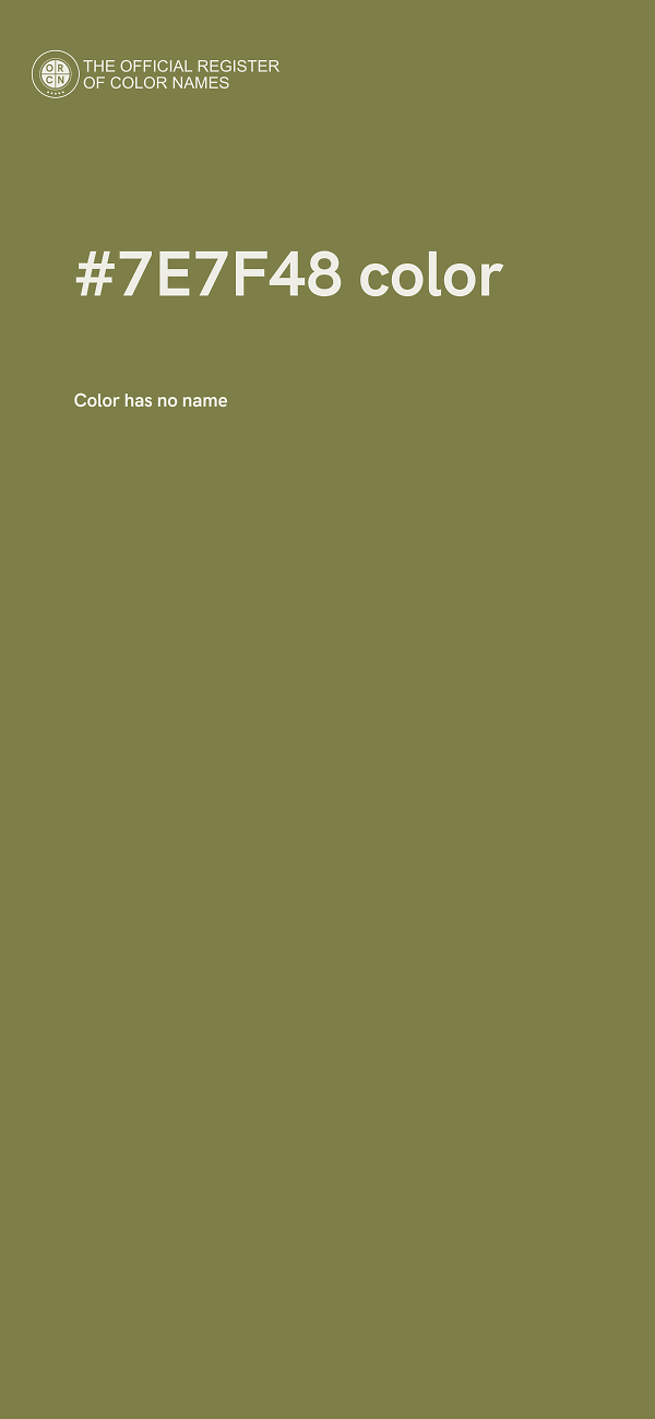 #7E7F48 color image
