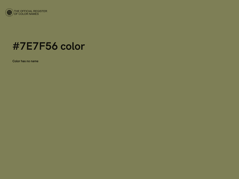 #7E7F56 color image