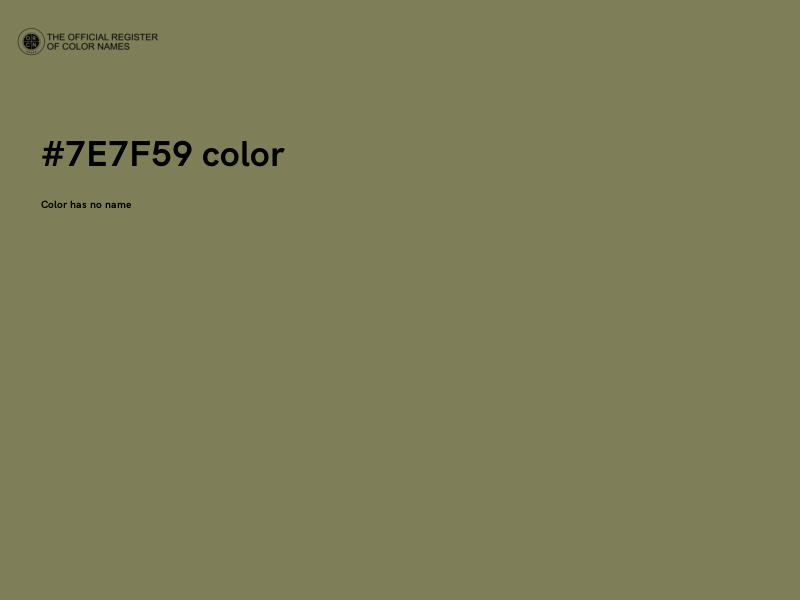 #7E7F59 color image