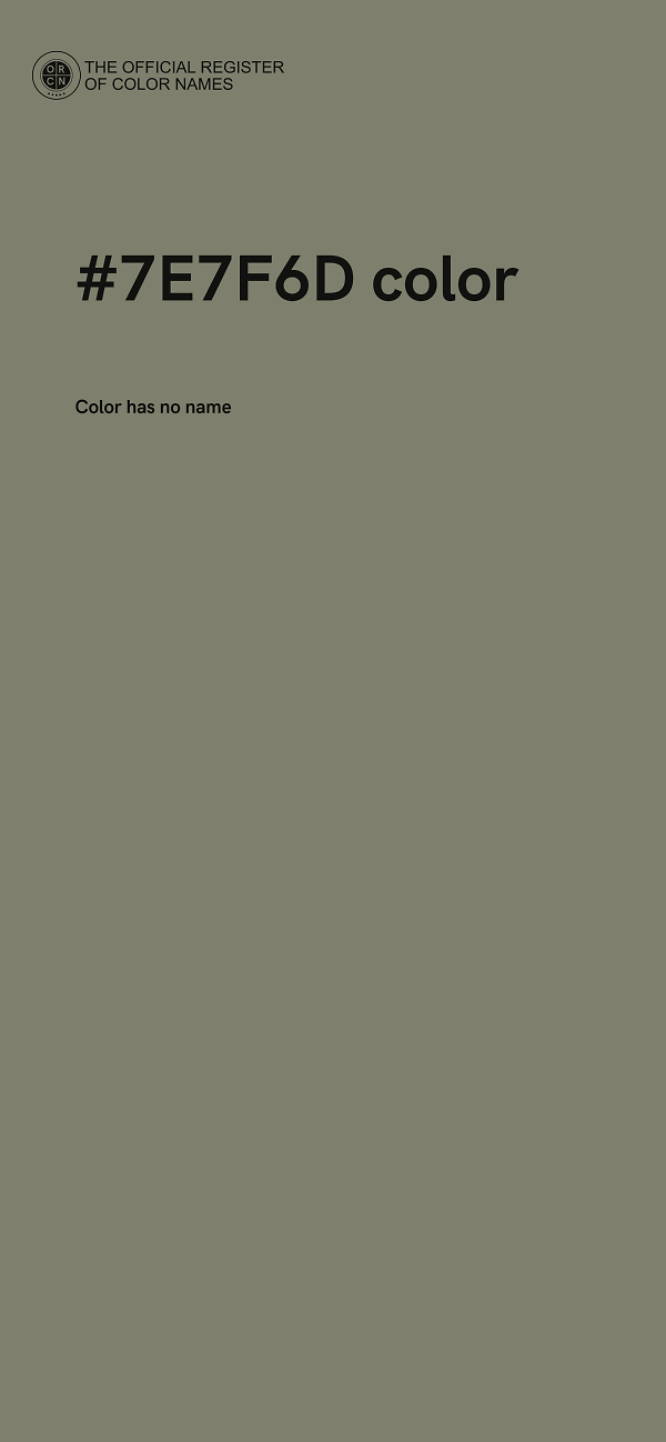 #7E7F6D color image