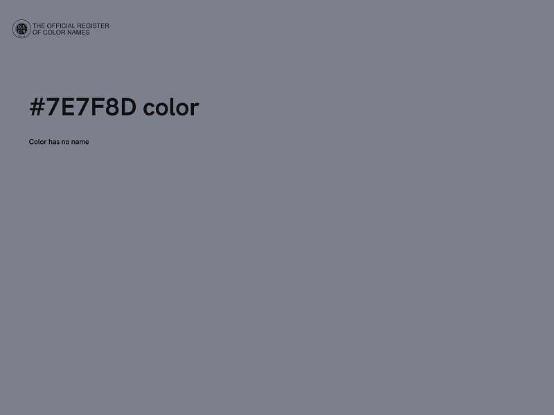 #7E7F8D color image