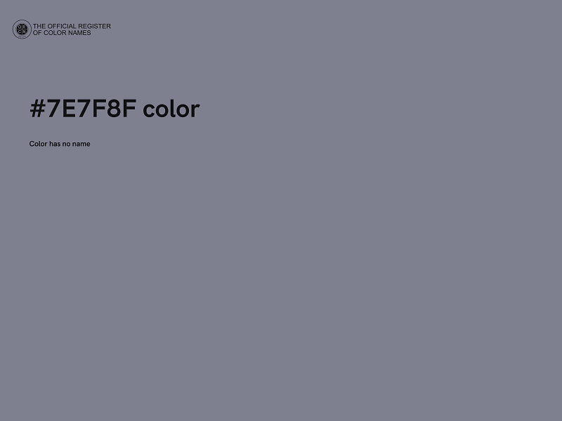 #7E7F8F color image