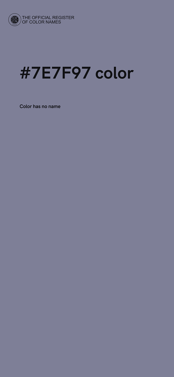 #7E7F97 color image